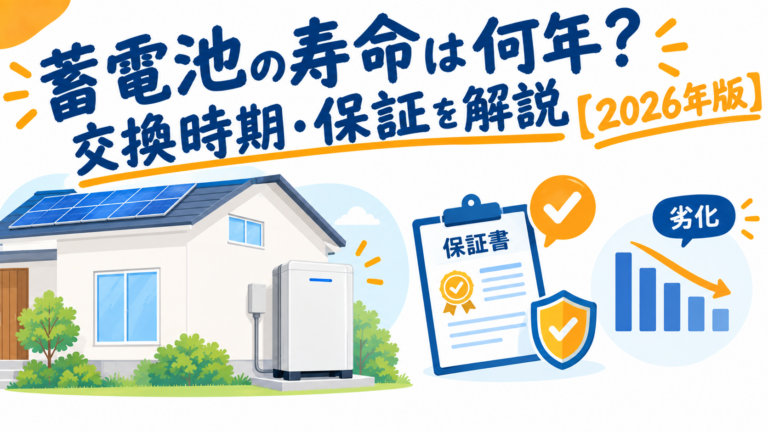 蓄電池の寿命は何年？交換時期・保証を解説【2026年版】
